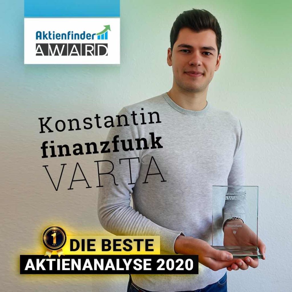 finanzfunk Aktienfinder-Award Auszeichnung: Beste Aktienanalyse 2020